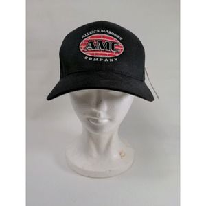 AMC Allen's Masonry Company Black Fitted Hat Size S-M New With Tag